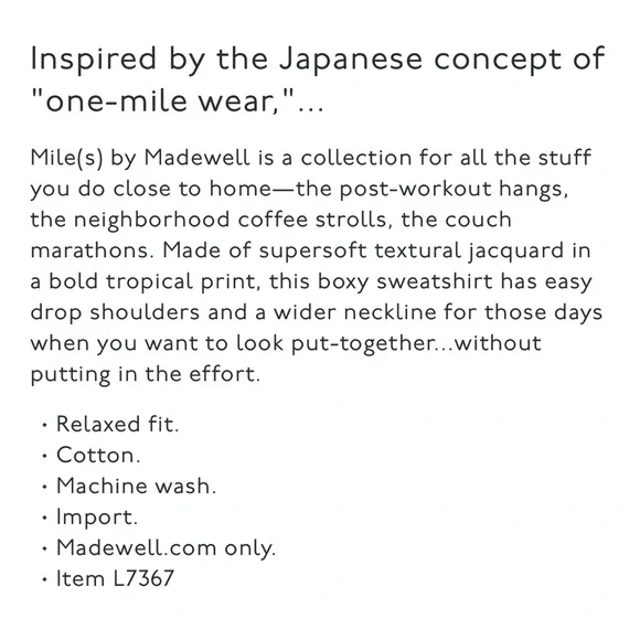 Madewell Shirt Women’s XS Mile(s) by Madewell Long Sleeve Top Floral - Picture 11 of 11